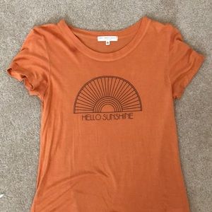 Hello sunshine orange tee